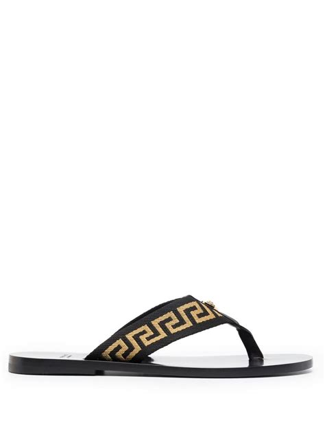 farfetch versace flip flops.